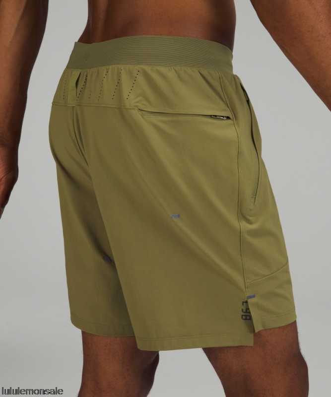 Lululemon Deutschland DELULU836 | Bronze Grün Lizenz Zum Zug Gefüttert Kurz 7